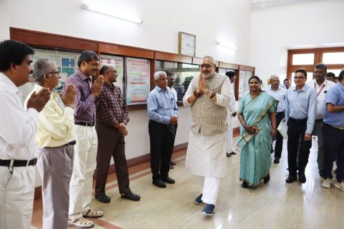 Welcoming Hon'ble Minister 