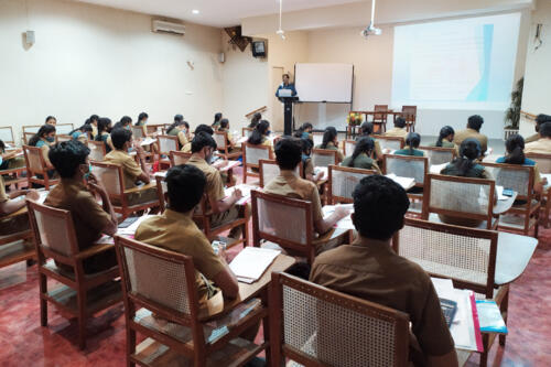 Two - day training programme on Industrial Energy Audit for the Final year students of B.Tech (Energy and Environmental Engineering) from Tamilnadu Agricultural University(TNAU), Coimbatore. 