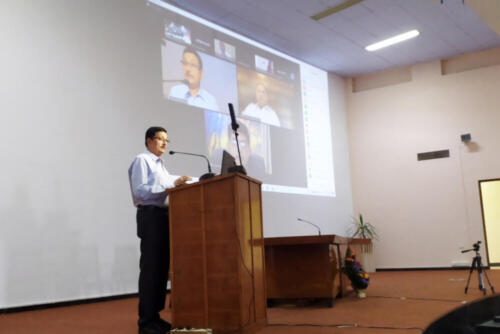 Dr. Prakash Vasudevan, Director SITRA, delivering the Welcome Address